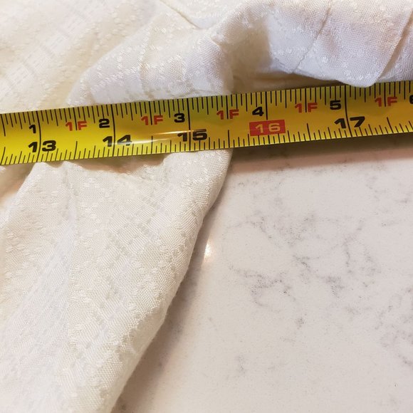 B.O.G Collective blouse size Medium ruffle sleeve boho cream tie back new - Picture 8 of 11